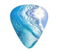 Ocean 12-Pack Guitar Picks Set â€“ Unique Single-Sided Printed Picks With Abs Material For Acoustic, Electric Guitars & Ukuleles