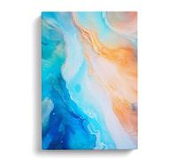Ocean Abstract Art Canvas Print | Gallery Wrapped 30mm Frame Wall Art | 30x20 inches | Ready to Hang | Abstract Seascape Picture | Living Room Bedroom Lounge Office