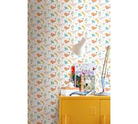 Ocean Adventure 10m Matt Wallpaper Hoopla Walls Orange One Size