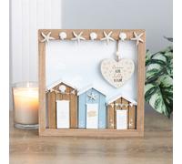 Something Different Ocean Air Salty Hair 3D Shell Beach Hut Mdf Plaque, Brown