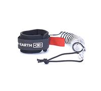 Ocean and Earth Bodyboard Basic Wrist Coiled Leash/Strap - Black - Wave Size : Up to 4ft - Cord Dia : 7mm Coiled