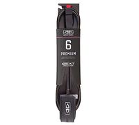 Ocean and Earth Premium One-XT Surfing Surf Leash/Strap - Black - Wave Size: 8ft (2.4m) - Strap: 38mm Padded