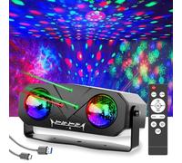 Ocean and Pattern Light Show Disco Ball Party Light with Sound Activated DJ Star Projection for KTV Club Christmas Festival Gifts