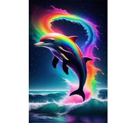 Ocean Animal Dolphin 200 Piece Jigsaw Puzzles for Adults, Challenging and Brainteasing, Difficult Puzzles, Puzzle 200 Pieces