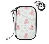 Ocean Animal Seaweed White Passport Holder for Travel Passport Wallet