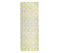 Ocean Animal Whale Yellow Stripe thin yoga mat non slip for gym printed, non slip, yoga towel non slip with carrying bag tapete para ejercicio 71x26 inches