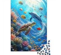 Ocean Animals 1000 Pieces Mini Jigsaw Puzzle for Adults