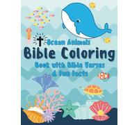 Ocean Animals Bible Coloring Book: Bible verses & Fun Facts