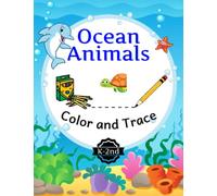 Ocean Animals Color and Word Tracing: Activity Book | Handwriting Practice | Coloring | Grades K-2nd | Under the Sea | BONUS Name Writing Practice