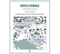 Ocean Animals Coloring Book for Adults: Sea Creatures Color by Number with Sharks, Turtles, and More for Relaxation and Stress Relief