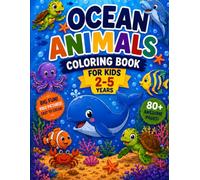 Ocean Animals Coloring Book for Kids 2-5 years