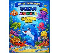Ocean Animals Coloring Book for Kids Ages 3-8: 50 Cute Sea Creatures with Fun Facts | Bilingual English-Spanish Coloring Book | Easy Pages for ... & Kindergarten (World of Animals Coloring)