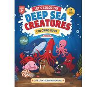 Ocean Animals Coloring Book for Kids: Cute Sea Creatures to Color Featuring Whales, Sharks, Dolphins, Octopus, Sea Turtles, Penguins, Crabs & More | Fun and Easy Coloring Book for Boys & Girls Ages 3+