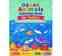 Ocean Animals Coloring Book.: Fun Under the Sea Coloring Adventures.