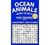 Ocean Animals Word Search: Large Print Easy Puzzles for Travel