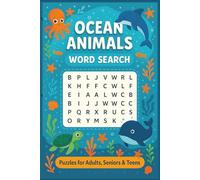 Ocean Animals Word Search Puzzle Book: Word Searches with Easy-to-Read Print about Fauna, The Ocean, The Sea and More | 6x9 inches, 110 pages | 50+ ... for Vacations, Holidays and Relaxing Times
