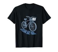 Ocean Bay Park Fire Island bicycle basket sketch Long Island T-Shirt