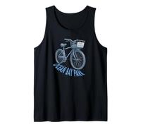Ocean Bay Park Fire Island bicycle basket sketch Long Island Tank Top