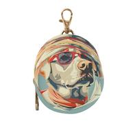 Ocean Beach Ocean Style Labrador Retriever Pastel Baby Boy Pacifiers Holder Case with Zipper and Clip Cash Coin Purse, Everything Storage pouching estuches para guardar chupones