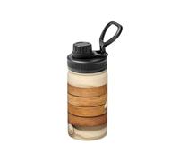 Ocean Beach Theme Print 12 Oz Insulated Double Walled Stainless Steel Metal Water Bottle for Cold Hot Drink