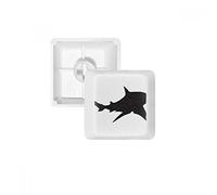Ocean Black Shark Biology Fish PBT Keycaps for Mechanical Keyboard White OEM No Marking Print