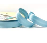 Ocean Blue Byetsa Satin Fold 18mm Bias Binding on a 3m length (N.B. this is a cut from a roll, presented on a Bertie's Bows ribbon card)