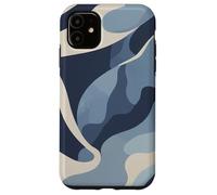 Ocean Blue Camo Waves Calm Abstract Artwork Nature Design Case for iPhone 11