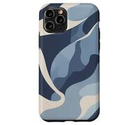 Ocean Blue Camo Waves Calm Abstract Artwork Nature Design Case for iPhone 11 Pro