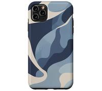 Ocean Blue Camo Waves Calm Abstract Artwork Nature Design Case for iPhone 11 Pro Max