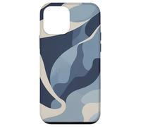 Ocean Blue Camo Waves Calm Abstract Artwork Nature Design Case for iPhone 12 mini