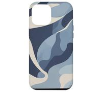 Ocean Blue Camo Waves Calm Abstract Artwork Nature Design Case for iPhone 12 Pro Max