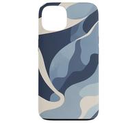 Ocean Blue Camo Waves Calm Abstract Artwork Nature Design Case for iPhone 13