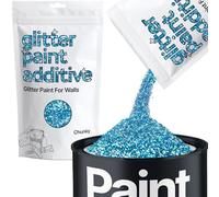 Ocean Blue Holographic Glitter Paint Additive Chunky 100g for Adding Sparkle to Paints & Varnish | Paint Walls Sparkly Add to Emulsion, Acrylic or Lacquer Indoor | Hemway