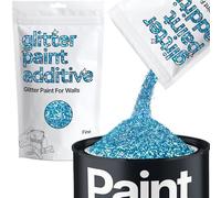 Ocean Blue Holographic Glitter Paint Additive Fine 100g for Adding Sparkle to Paints & Varnish | Paint Walls Sparkly Add to Emulsion, Acrylic or Lacquer Indoor | Hemway