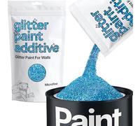 Ocean Blue Holographic Glitter Paint Additive Microfine 100g for Adding Sparkle to Paints & Varnish | Paint Walls Sparkly Add to Emulsion, Acrylic or Lacquer Indoor | Hemway