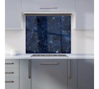 Ocean Blue Quartz Effect Kitchen Splashback Warren Reed - Designer Grey 600mm x 750mm