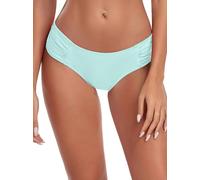 Ocean Blues Women's Eggshell Blue Ruched Sides Bikini Bottom Size X-Large