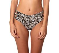 Ocean Blues Women's Leopard Strappy Bikini Bottom Basic Bathing Suit Size Medium