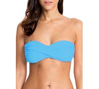 Ocean Blues Women's Sky Blue Strapless Swimsuits for Women Bandeau Bikini Top Tie Back Halter Bathing Suit Top Suit Top Size Small