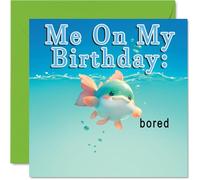 Ocean Boredom Birthday Cards, Fish