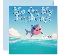 Ocean Boredom Birthday Cards, Shark