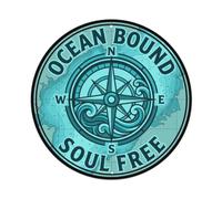 Ocean Bound Soul Free Metal Tin Sign
