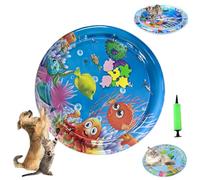 Ocean Breeze Splashland Cat Toy, Ocean Breeze Splashland, Cat Water Mat with Fish, Water Sensory Play Mat for Cats, Cats Mats Toy Interactive for Indoor