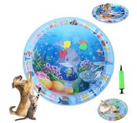 Ocean Breeze Splashland Cat Toy, Ocean Breeze Splashland, Cat Water Mat with Fish, Water Sensory Play Mat for Cats, Cats Mats Toy Interactive for Indoor