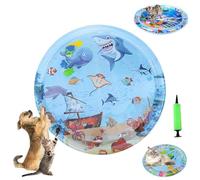Ocean Breeze Splashland Cat Toy, Ocean Breeze Splashland, Cat Water Mat with Fish, Water Sensory Play Mat for Cats, Cats Mats Toy Interactive for Indoor
