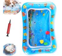 Ocean Breeze Splashland for Cats, Interactive Pet Water Bed, Cat Play Pool with Fish, Thickened Anti Scratch Water Mats for Indoor Cat Dog (Square Model 4)
