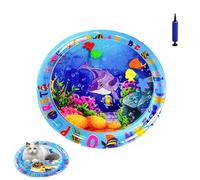 Ocean Breeze Splashland for Cats, Pet Water Bed, Interactive Sensory Pad with Floating Fish, Cooling Mat for Dogs/Cat, Cool and Comfortable Interactive Water Cushion (D,Small)