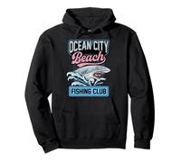 Ocean City Beach Fishing Club Shark Maryland Pullover Hoodie