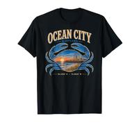 Ocean City Maryland Blue Crab Sunset Beach Boardwalk T-Shirt