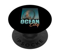 Ocean City Maryland Ferris Wheel On The Beach PopSockets Adhesive PopGrip